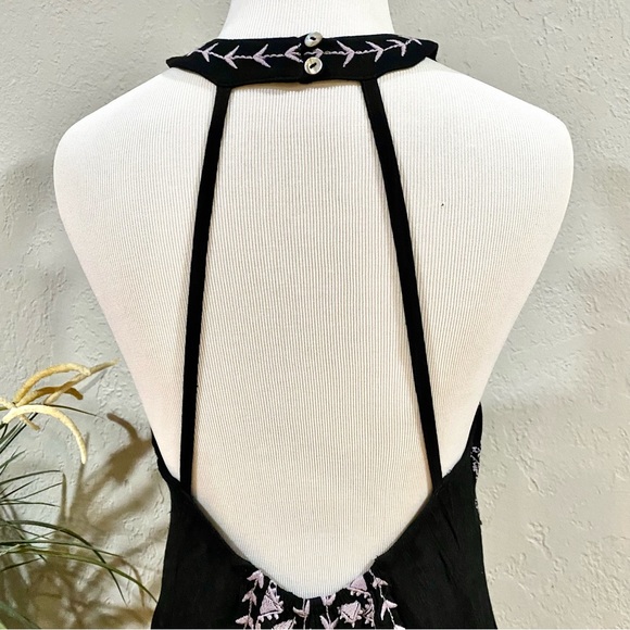 RARE Free People intimately Embroidered Halter Maxi Dress, S - Picture 10 of 15